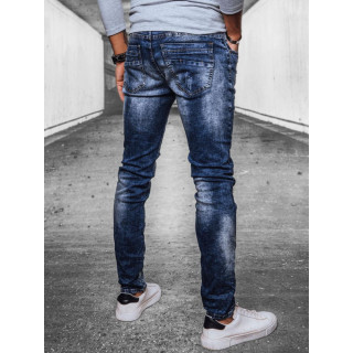 Modre moške kavbojke z luknjami