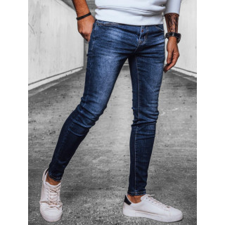 Modre moške ozke kavbojke