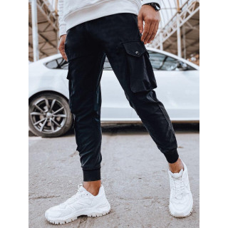 Črna moška žepnica s potiskom