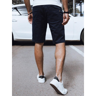 Temno modre moške kratke hlače iz blaga