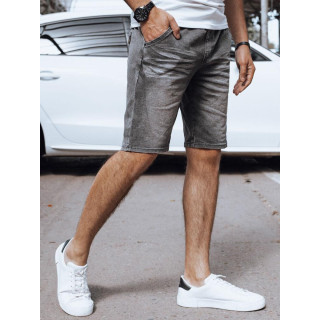 Svetlo sive moške kratke hlače z videzom jeansa