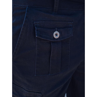 Temno modre moške kratke hlače iz blaga