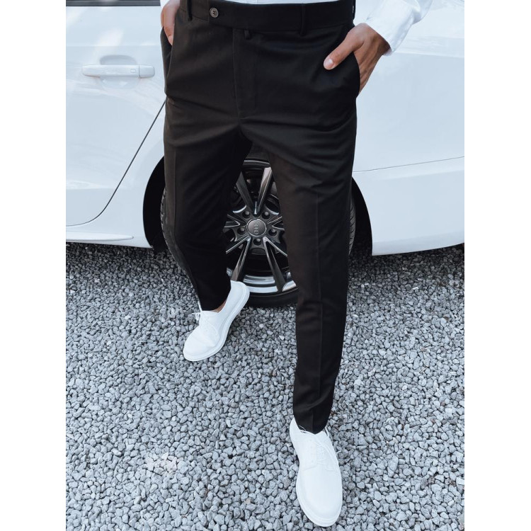 Elegantne črne moške hlače