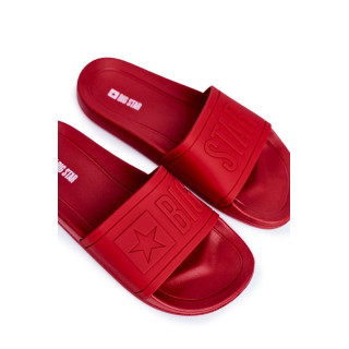 Moški gumijasti natikači Big Star rdeče barve