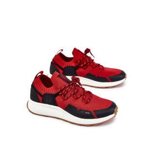 Rdeče tekstilne moške superge