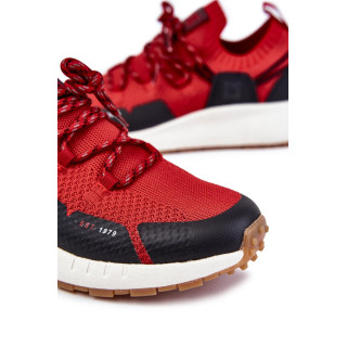 Rdeče tekstilne moške superge