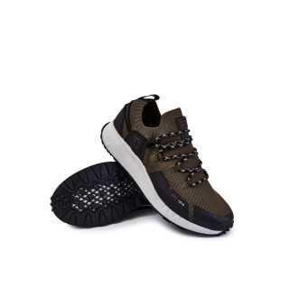 Moške tekstilne superge v kaki barvi