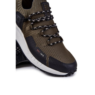 Moške tekstilne superge v kaki barvi