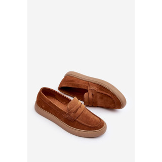 Moški rjavi gležnarji iz semiša