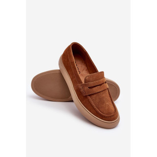 Moški rjavi gležnarji iz semiša