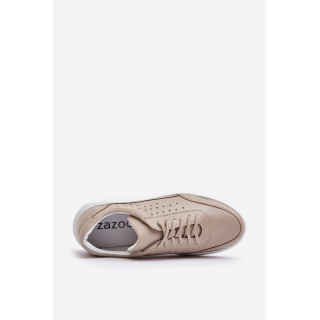 Moške usnjene superge v bež barvi