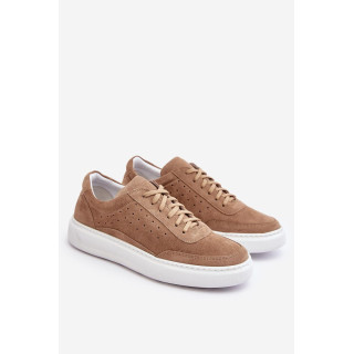 Moške superge iz semiša v bež barvi