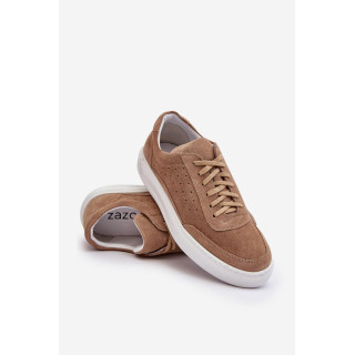 Moške superge iz semiša v bež barvi