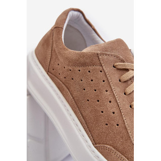 Moške superge iz semiša v bež barvi