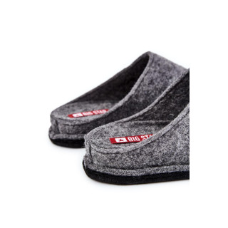 Moški copati iz filca v sivi barvi