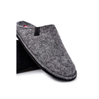 Moški copati iz filca v sivi barvi