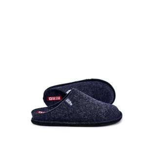 Temno modri moški copati iz filca