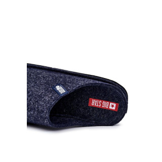 Temno modri moški copati iz filca