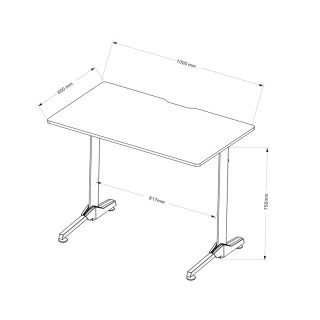 Črna igralna miza Diablo X-Mate 1000