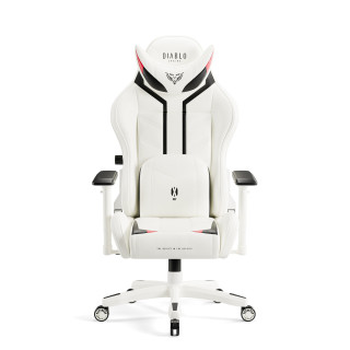 Belo-črni igralni stol DIABLO X-Ray