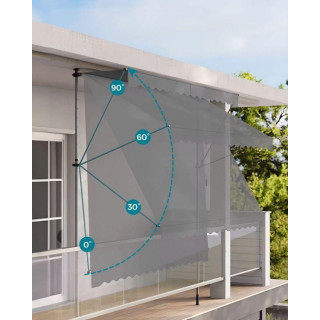 Po višini nastavljiva markiza sive barve