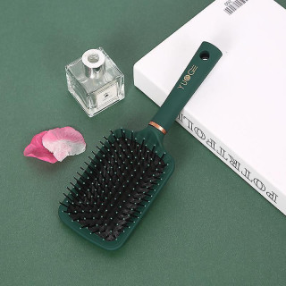 Zračna masažna krtača za lase v zeleni barvi