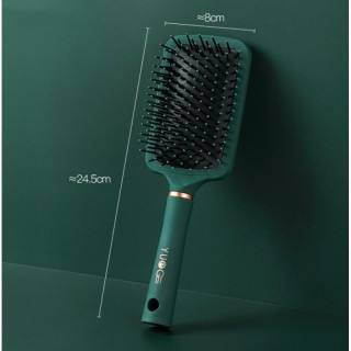 Zračna masažna krtača za lase v zeleni barvi