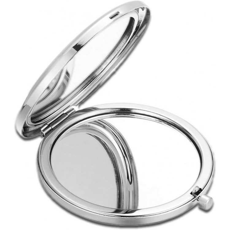 Odpiralno kovinsko ogledalo za torbico