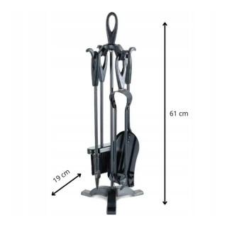 Stojalo z dodatki za kamin