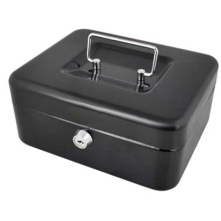 Kovinski sef v črni barvi