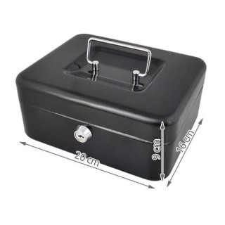 Kovinski sef v črni barvi