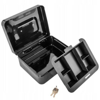 Kovinski sef v črni barvi