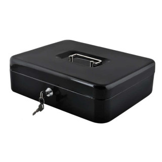 Velika črna kovinska blagajna/sef