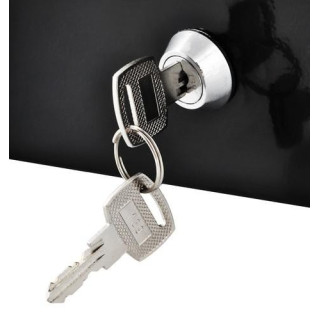 Velika črna kovinska blagajna/sef