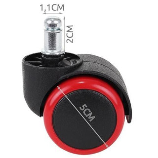 Nadomestna rdeča kolesa za pisarniški stol