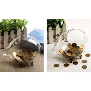 Prosojni stekleni prašiček - prašiček