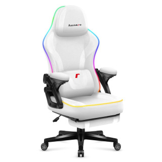 Bel gaming stol Huzaro FORCE 4.6 WHITE RGB SMART