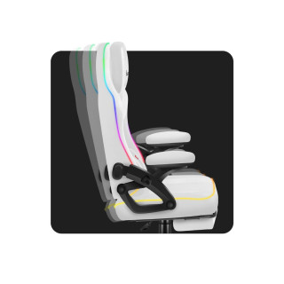 Bel gaming stol Huzaro FORCE 4.6 WHITE RGB SMART