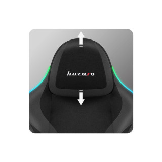 Črn gaming stol Huzaro FORCE 4.6 BLACK RGB SMART