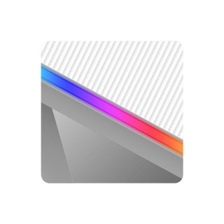 Bela igralna miza Huzaro HERO 4.8 WHITE RGB