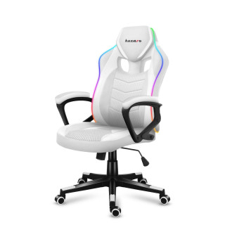Gaming stol Huzaro z RGB osvetlitvijo FORCE 2,5 RGB WHITE MESH