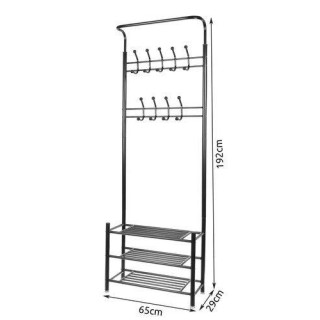 Obešalnik za oblačila s polico