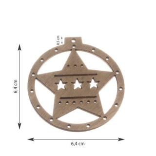 Drevené vianočné ozdoby - 10ks