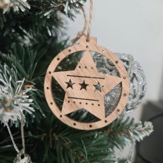 Drevené vianočné ozdoby - 10ks