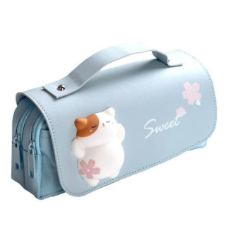 Modra dvokomorna peresnica z mačko