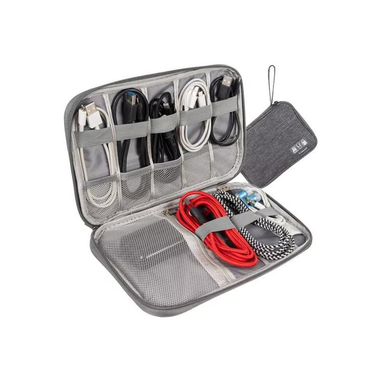 Organizator kablov v sivi barvi