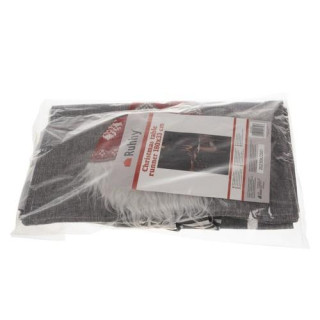 Siv božični namizni tekač - 180x33 cm