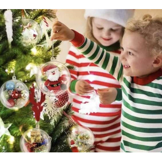 Prozorne kroglice s premerom 10 cm - 5 kosov