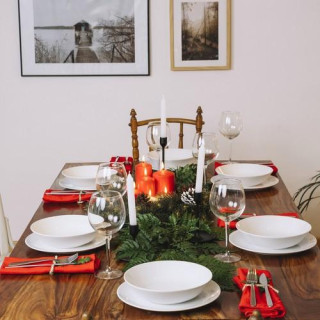 Debel božični venec za na vrata - 60 cm