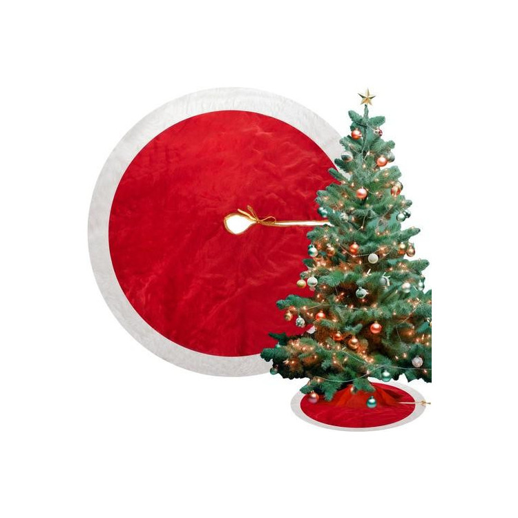 Okrogla preproga pod jelko - 90 cm